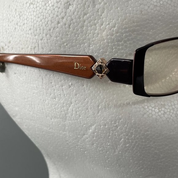 CHRISTIAN DIOR CD3747 3747 YGJ Brown Eyeglass Frame w/Case - Picture 5 of 13